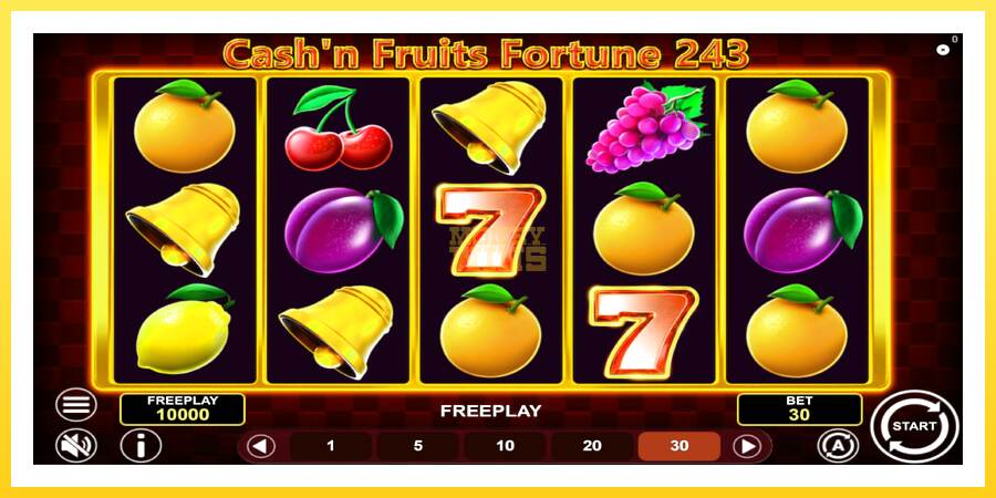 Slika 2 igralni avtomat Cashn Fruits Fortune 243