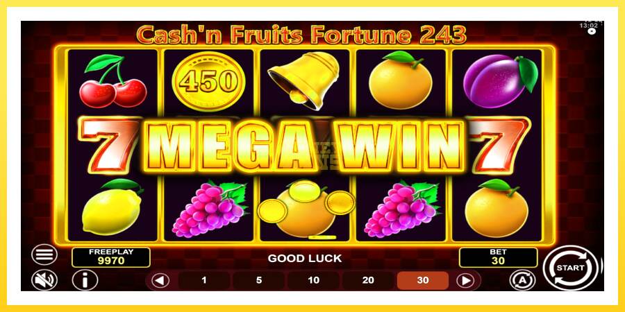 Slika 3 igralni avtomat Cashn Fruits Fortune 243