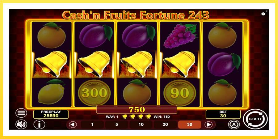 Slika 5 igralni avtomat Cashn Fruits Fortune 243