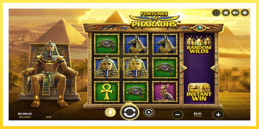 Slika 2 igralni avtomat Fortunes of Pharaohs