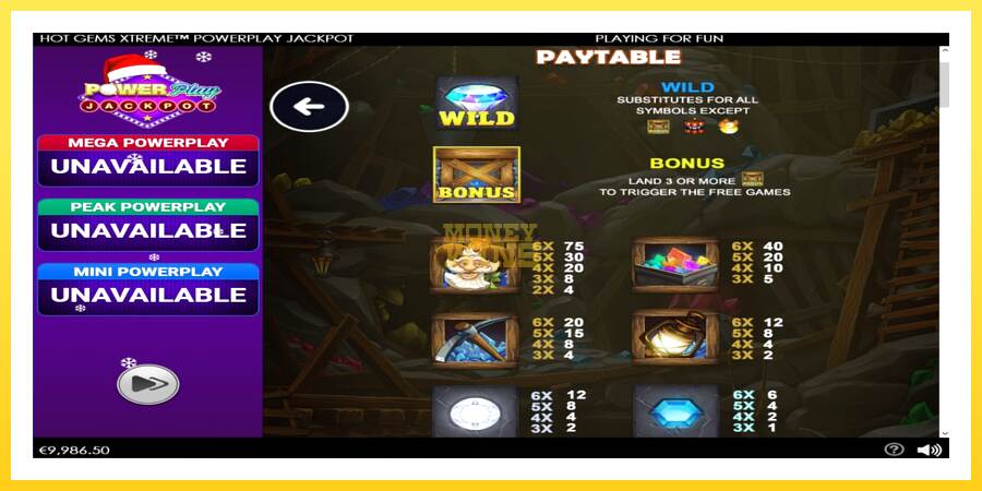 Slika 4 igralni avtomat Hot Gems Xtreme PowerPlay Jackpot