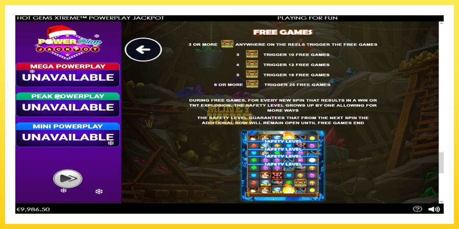 Slika 6 igralni avtomat Hot Gems Xtreme PowerPlay Jackpot