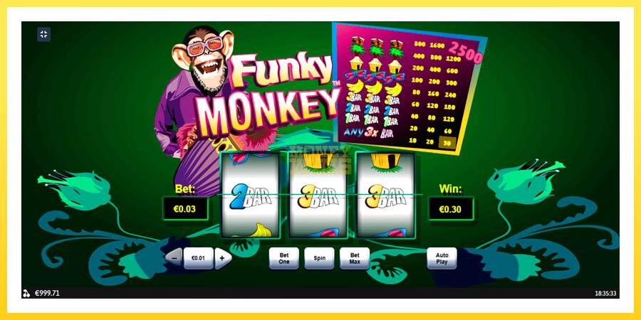 Slika 3 igralni avtomat Funky Monkey