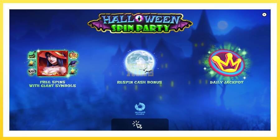 Slika 1 igralni avtomat Halloween Spin Party