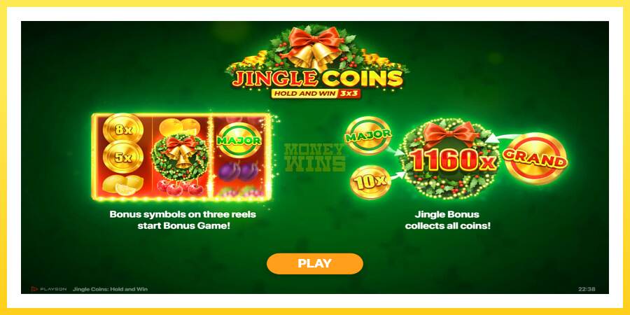 Slika 1 igralni avtomat Jingle Coins