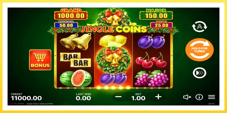 Slika 2 igralni avtomat Jingle Coins