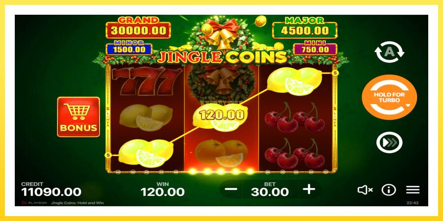 Slika 3 igralni avtomat Jingle Coins