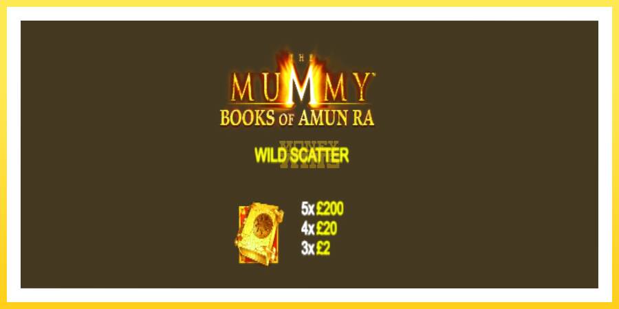 Slika 5 igralni avtomat The Mummy Books of Amun Ra