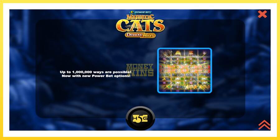 Slika 1 igralni avtomat Majestic Cats DeluxeWays