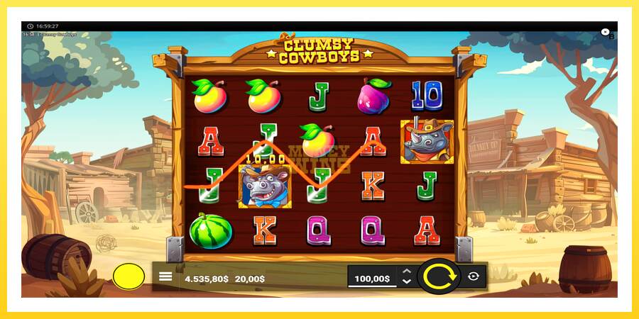 Slika 7 igralni avtomat Clumsy Cowboys