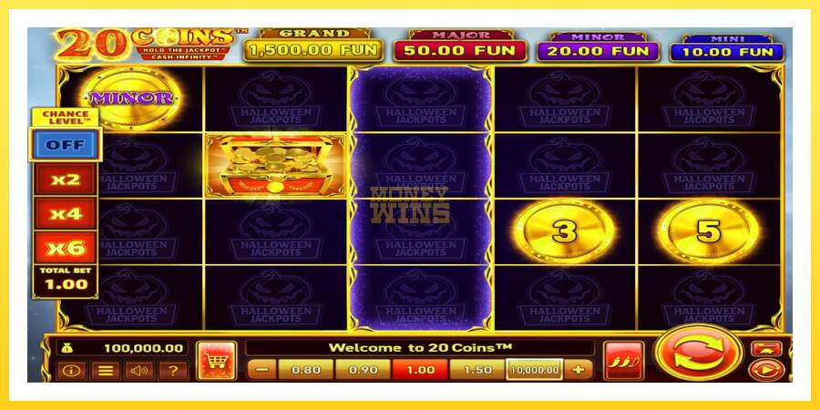 Slika 1 igralni avtomat 20 Coins Halloween Jackpots