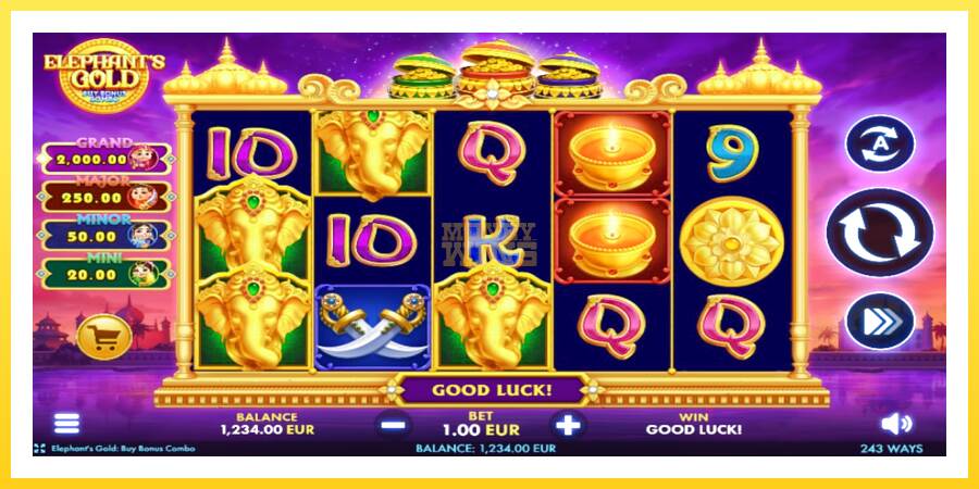 Slika 1 igralni avtomat Elephants Gold Buy Bonus Combo