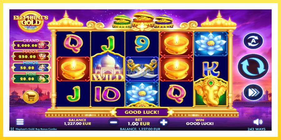 Slika 2 igralni avtomat Elephants Gold Buy Bonus Combo