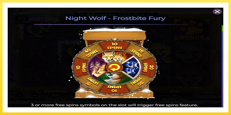 Slika 4 igralni avtomat Night Wolf - Frostbite Fury