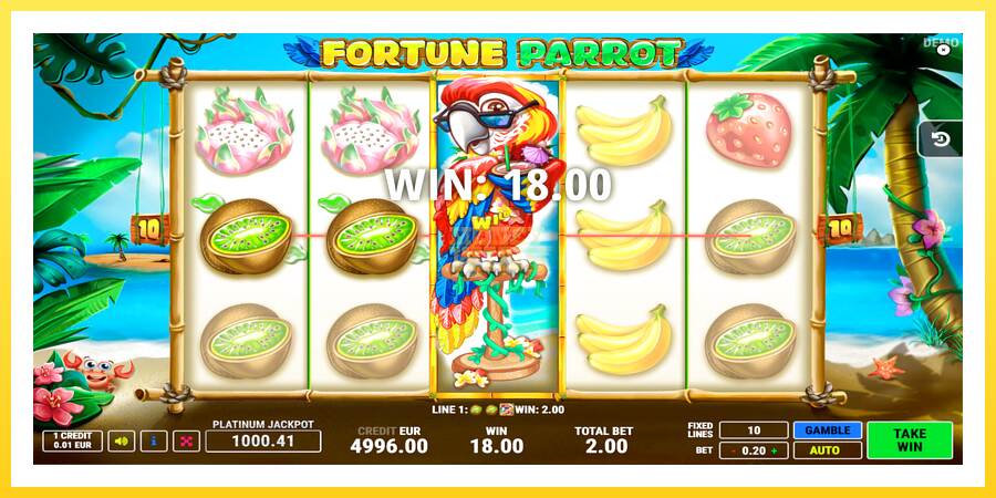 Slika 2 igralni avtomat Fortune Parrot