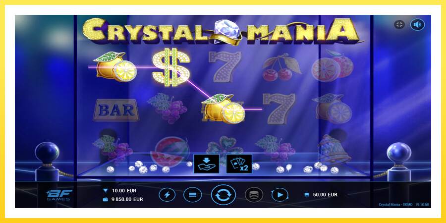 Slika 2 igralni avtomat Crystal Mania