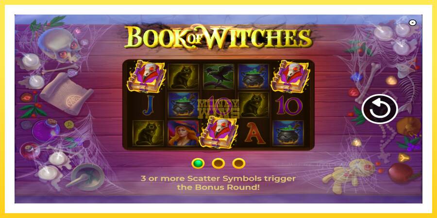 Slika 1 igralni avtomat Book of Witches