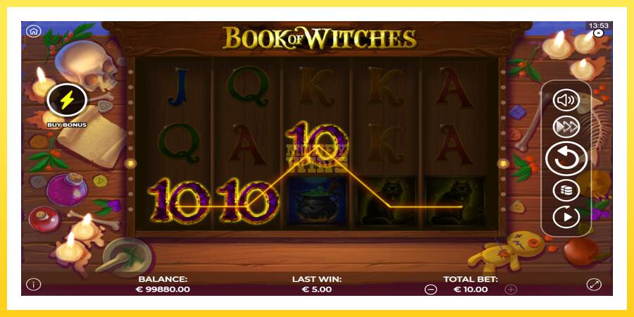 Slika 4 igralni avtomat Book of Witches