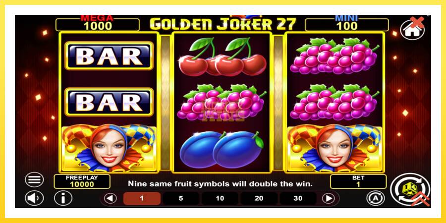 Slika 2 igralni avtomat Golden Joker 27 Hold & Win