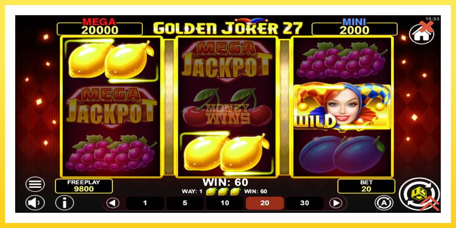 Slika 3 igralni avtomat Golden Joker 27 Hold & Win