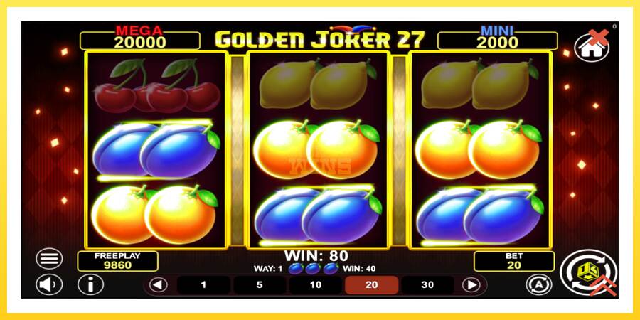 Slika 4 igralni avtomat Golden Joker 27 Hold & Win