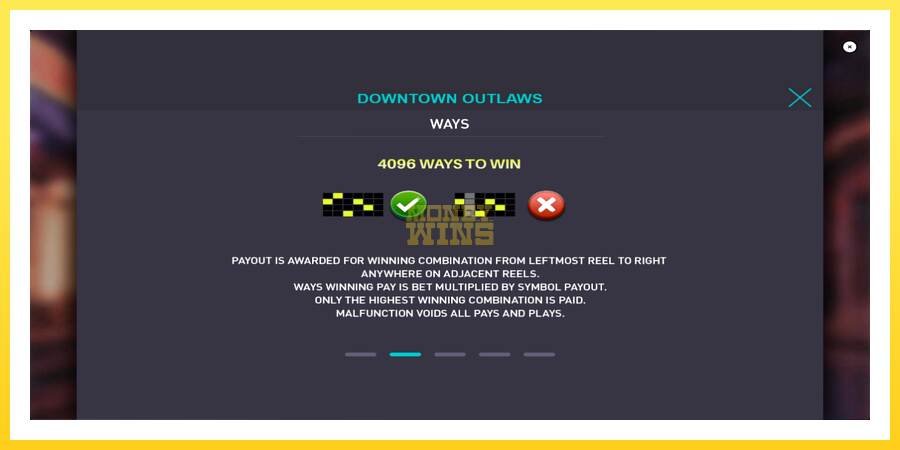 Slika 6 igralni avtomat Downtown Outlaws