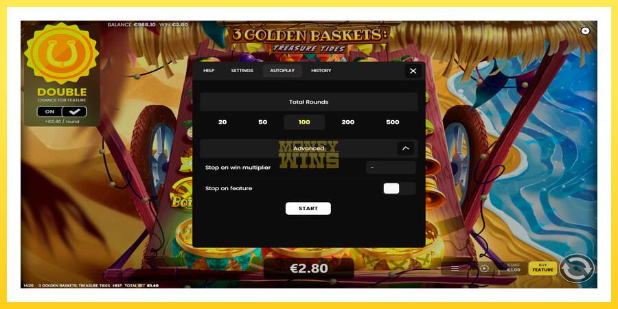 Slika 6 igralni avtomat 3 Golden Baskets: Treasure Tides