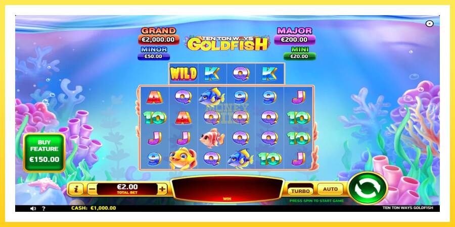 Slika 2 igralni avtomat Ten Ton Ways Goldfish