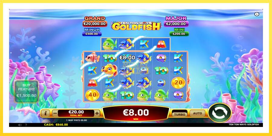 Slika 4 igralni avtomat Ten Ton Ways Goldfish