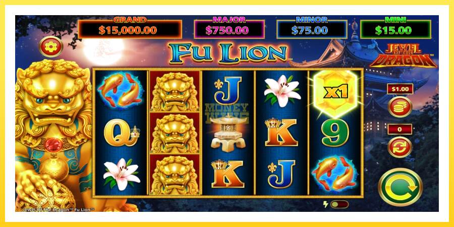 Slika 1 igralni avtomat Jewel of the Dragon Fu Lion