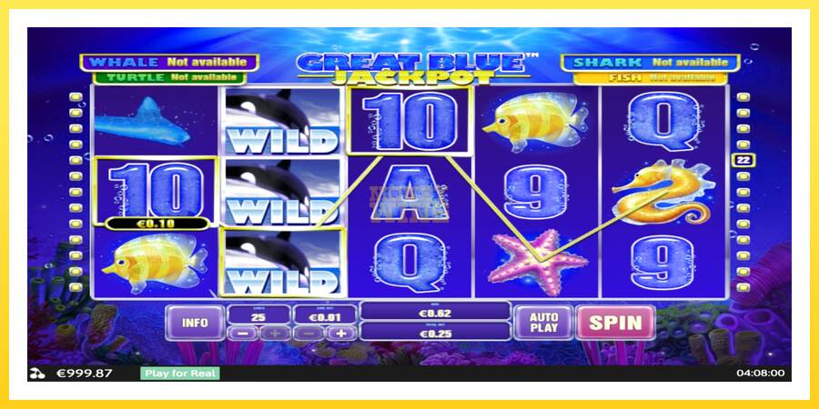 Slika 3 igralni avtomat Great Blue Jackpot