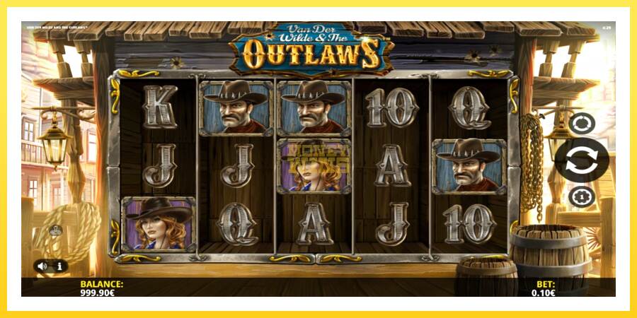 Slika 2 igralni avtomat Van der Wilde and The Outlaws